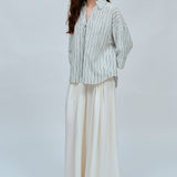 Technical Flowing Trousers in White