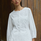 Curator Broderie Waistcoat in White