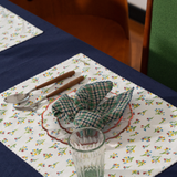 Ina Napkins in Green Checks (Pack of 2)