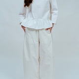 Sculptor Poplin Pants in White