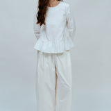 Sculptor Poplin Pants in White