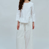Sculptor Poplin Pants in White