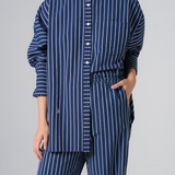 Brunch Pants in Navy Stripe