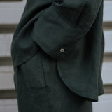Friday Linen Shirt in Emerald