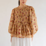 Athena Ramie Blouse in Golden