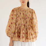 Athena Ramie Blouse in Golden