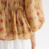 Athena Ramie Blouse in Golden