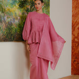 Eternal Ramie Selendang in Peony
