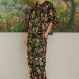 Heritage Brocade Trousers in Earl Grey