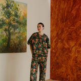 Heritage Brocade Trousers in Earl Grey