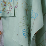 Celeste Ramie Selendang in Sage