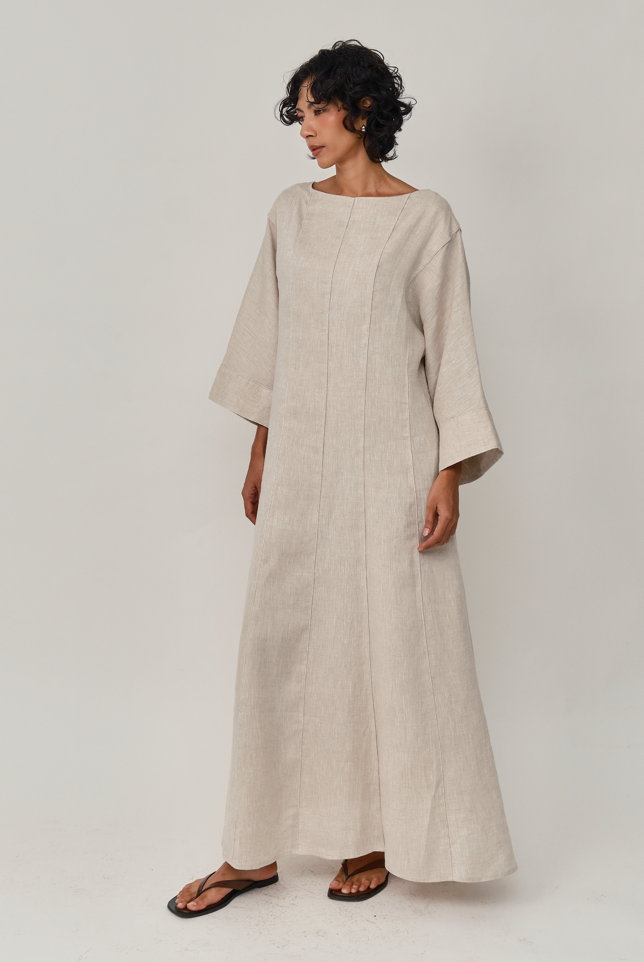 xxl linen dress Ready to Ship:Loose Tunic Dress, Size M-XXL