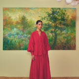 Isla Skirt in Scarlet