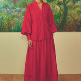 Isla Skirt in Scarlet