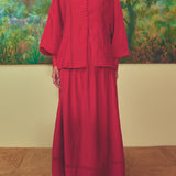 Isla Skirt in Scarlet