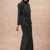 Ines Wrap Set in Black