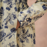 Nigella Smocking Kebaya Set in Porcelain Blue