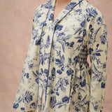 Nigella Smocking Kebaya Set in Porcelain Blue