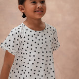 Mini Love Set in White Polka