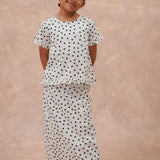 Mini Love Set in White Polka