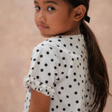 Mini Love Set in White Polka