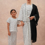 Mini Love Set in White Polka