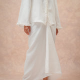 The Signature Linen Knot Skirt in Ivory