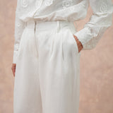 Friday Linen Pants in White