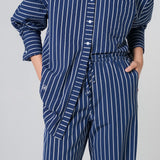 Brunch Pants in Navy Stripe