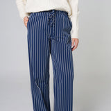 Brunch Pants in Navy Stripe
