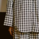 Off Duty Printed Shirt in Cream