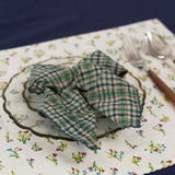 Ina Napkins in Green Checks (Pack of 2)