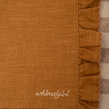 Martha Ruffle Placemats in Caramel (Pack of 2)