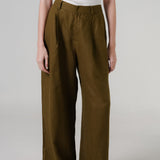 The Great Linen Trousers in Olive