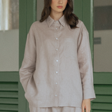 Friday Linen Shirt in Dusty Pink