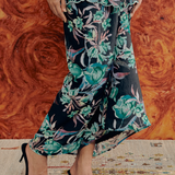 Ophelia Ramie Knot Skirt in Twilight