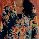 Ophelia Ramie Kebaya in Clementine
