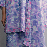 Serene Kurung Set with Selendang in Wisteria