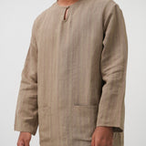 Musa Linen Set in Olive