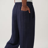 Musa Linen Set in Navy