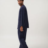 Musa Linen Set in Navy