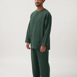 Musa Linen Set in Green