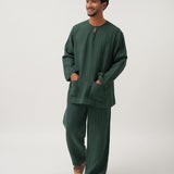 Musa Linen Set in Green