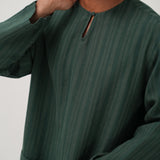 Musa Linen Set in Green
