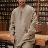 Musa Linen Set in Olive