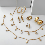 Bubble Gold 17mm Hoop Earrings