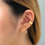 Bubble Gold 17mm Hoop Earrings