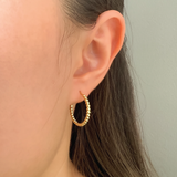 Bubble Gold 17mm Hoop Earrings