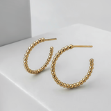 Bubble Gold 17mm Hoop Earrings