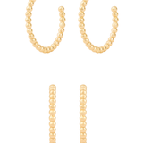 Bubble Gold 17mm Hoop Earrings